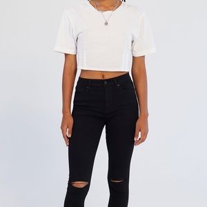 BDG Twig Ripped High-Waisted Skinny Jean - Black